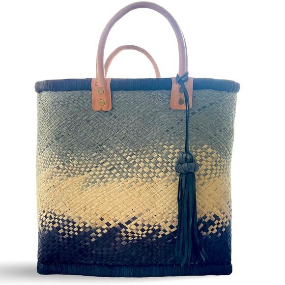 Mar Y Sol St. Barths Large Tote Rare Graphic Ombre Bag New with Tags NWT - Picture 1 of 8